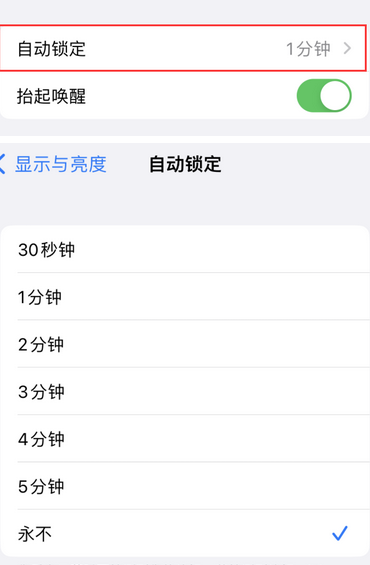 安远苹果换屏维修分享无法调整iPhone自动锁屏的时间怎么办